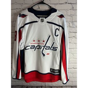 Washington Capitals Alex Ovechkin #8 NHL Fanatics Hockey Jersey White Size Small